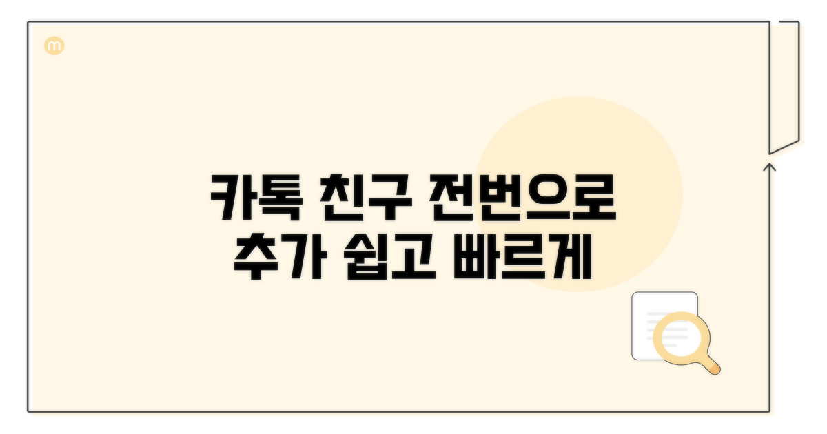카톡 친구, 전화번호로 추가하기