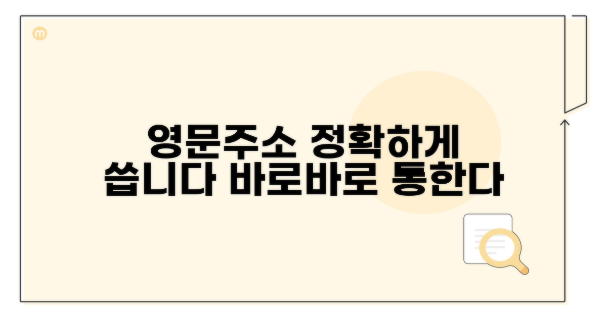 올바른 영문주소 작성 팁