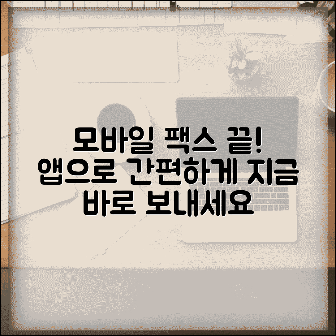 모바일 팩스 전송 서비스 | 모바일로 팩스 보내는 앱과 사용법