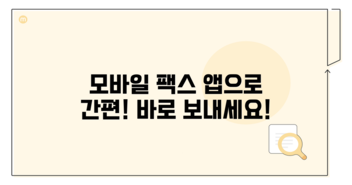 모바일 팩스, 앱으로 간편하게 보내세요