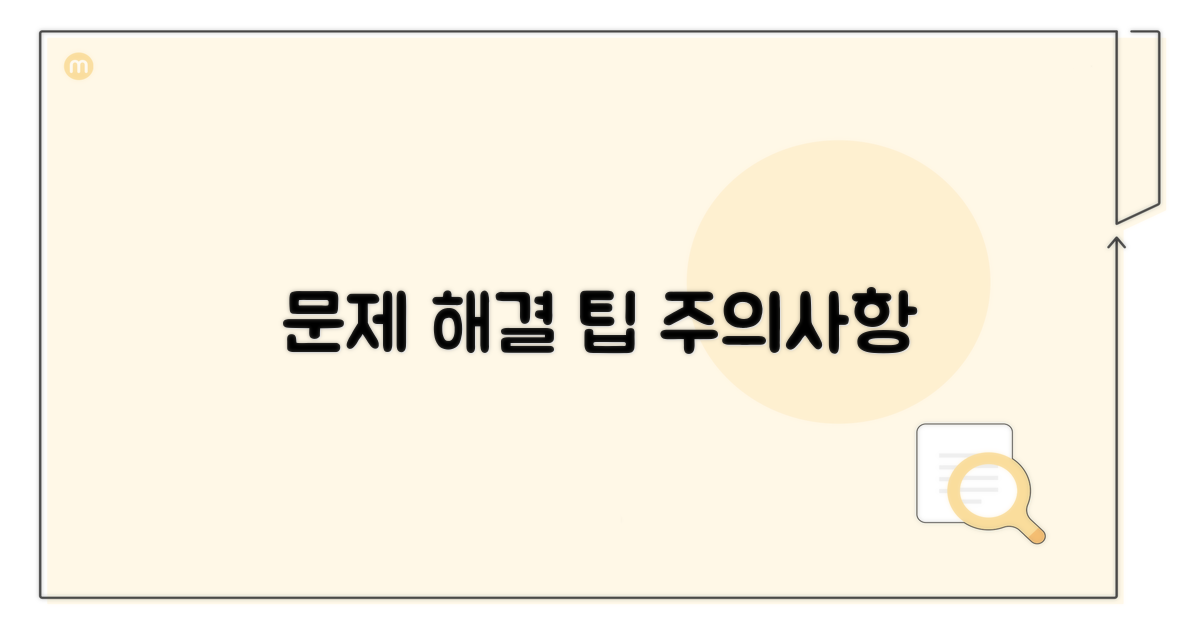 문제 해결과 주의 사항