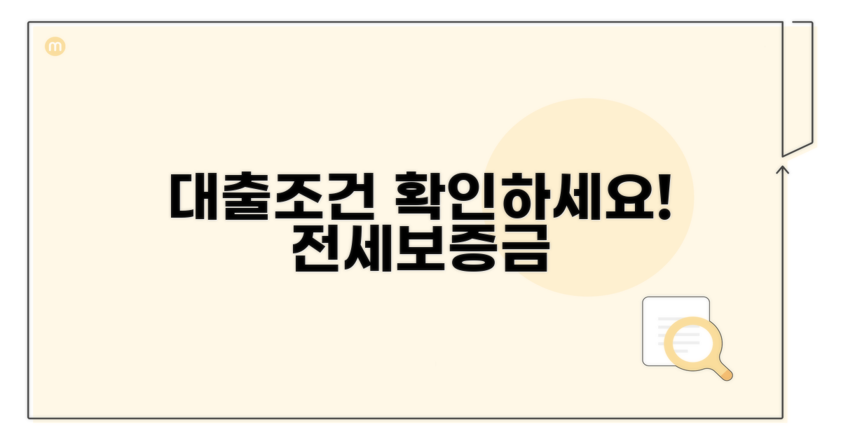 전세보증금 대출 조건 확인