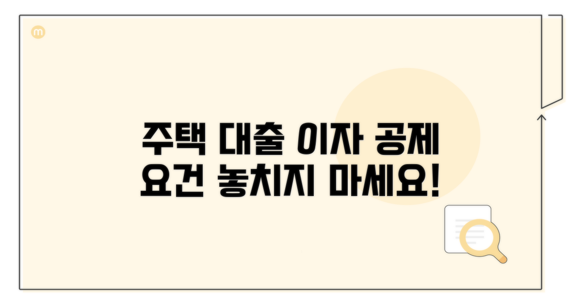 주택 대출 이자 공제 요건 확인