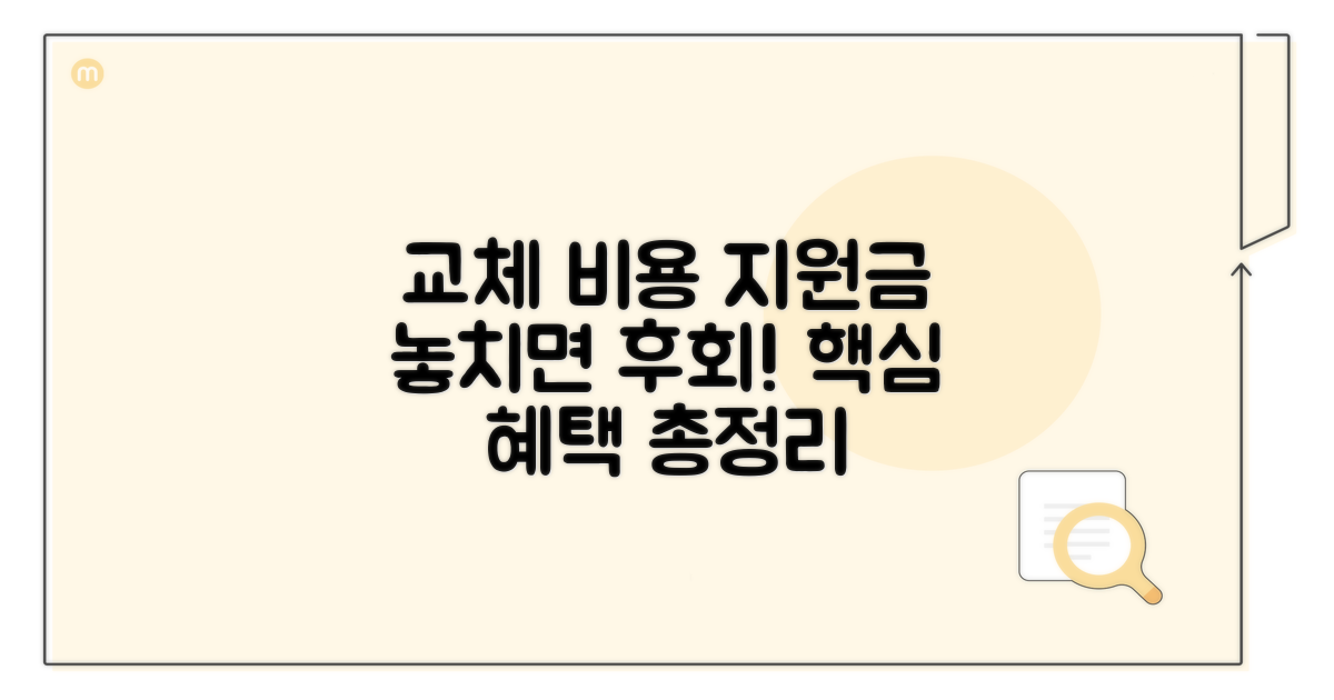 교체 비용 지원사업 핵심 정보