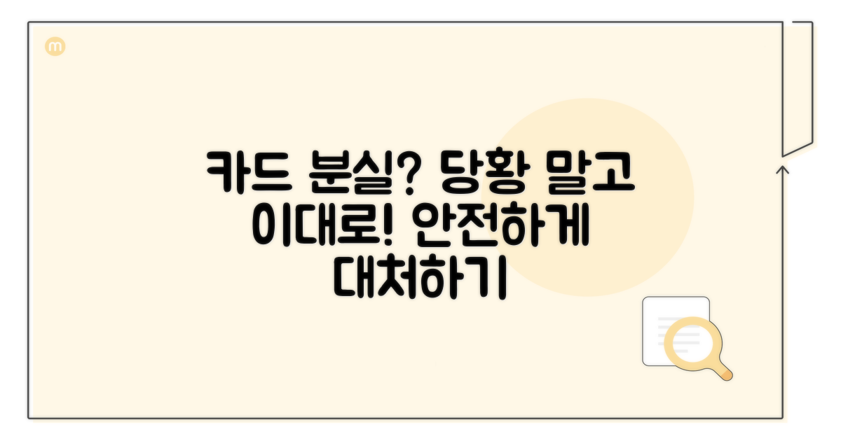실물카드 분실 시 대처 요령