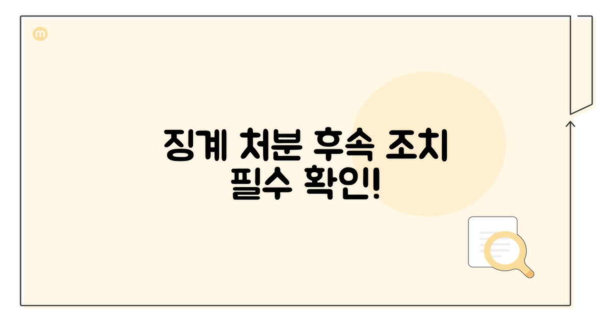 징계 처분 및 후속 조치