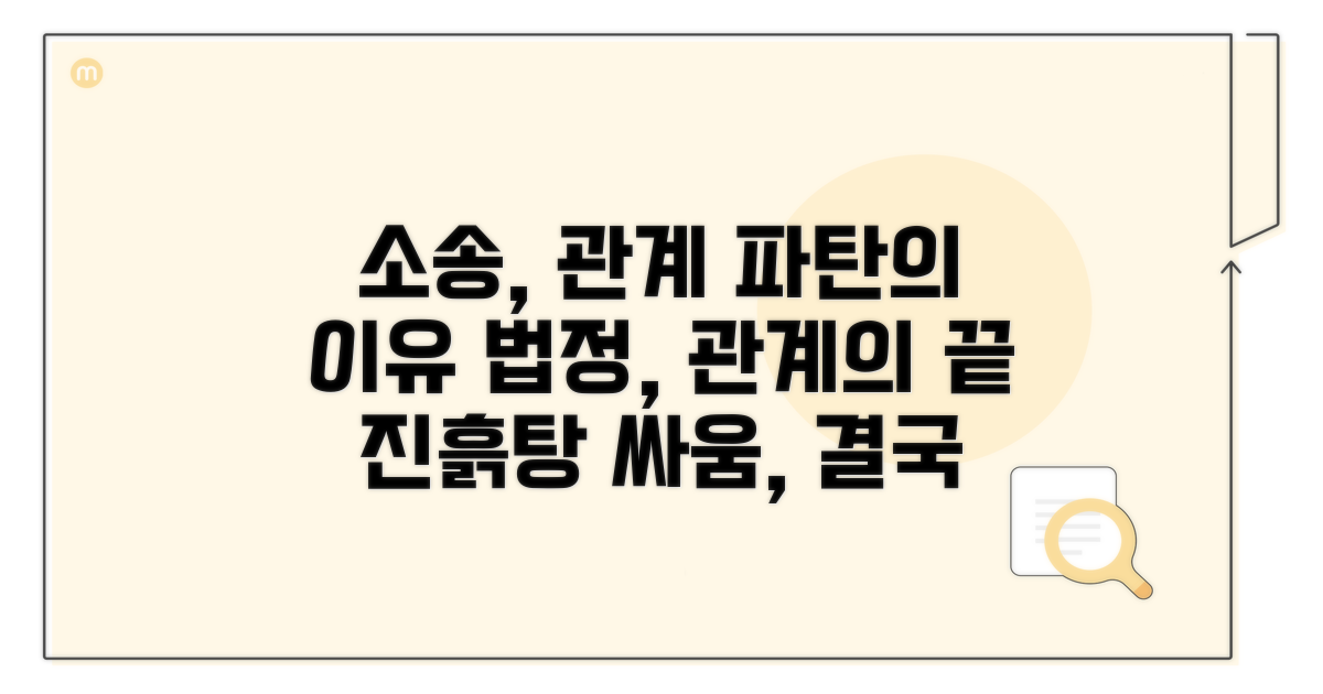 소송이 관계 끝내는 이유