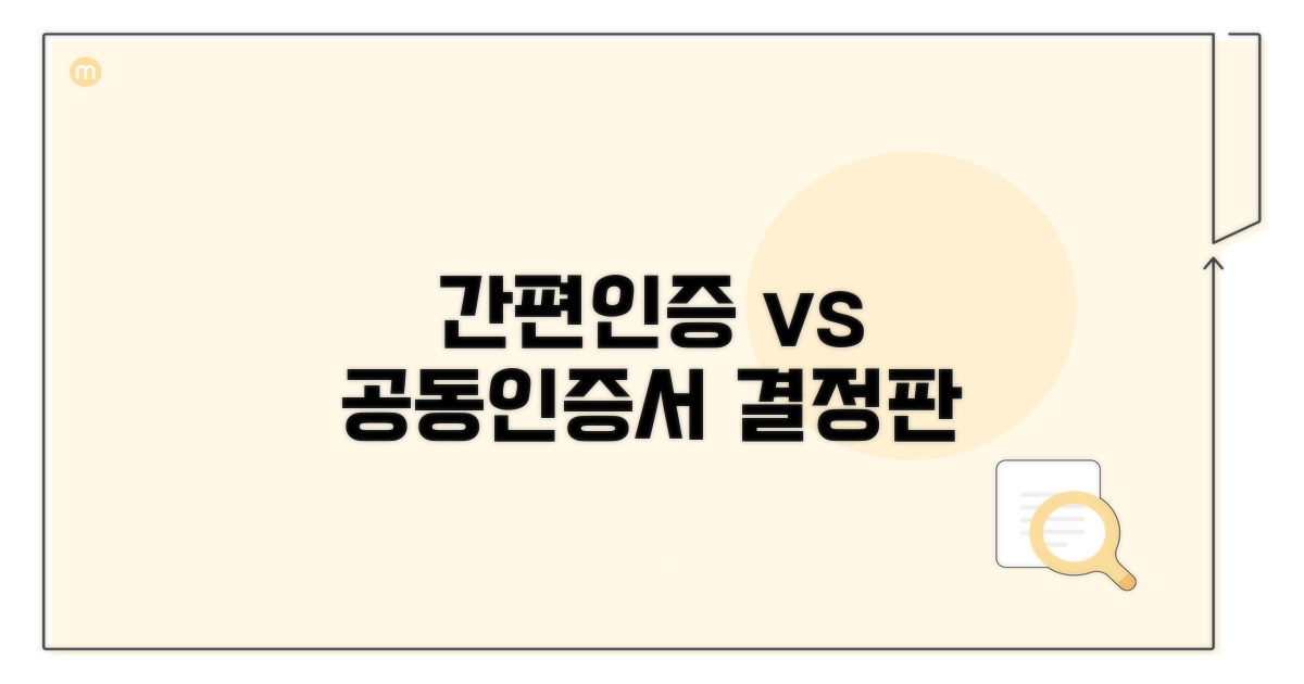 간편인증 vs 공동인증서 비교 분석
