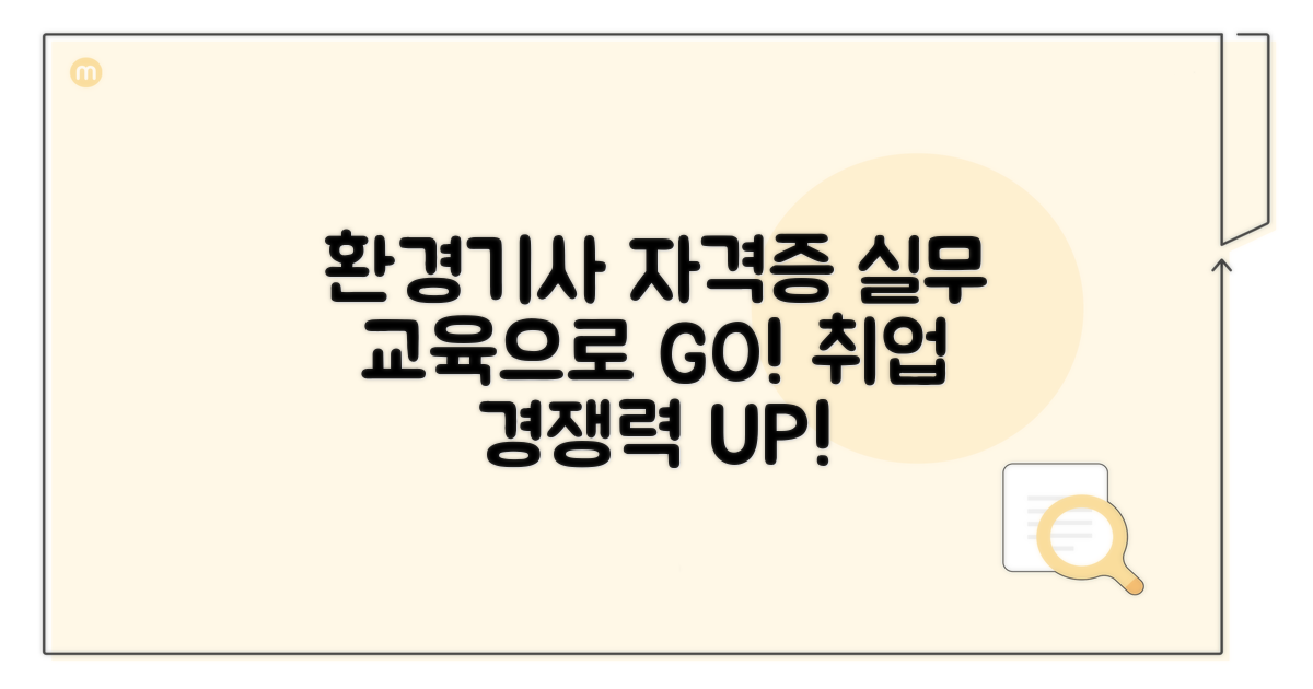 환경기사 자격증 취득: 실무 중심 교육으로 경쟁력 강화