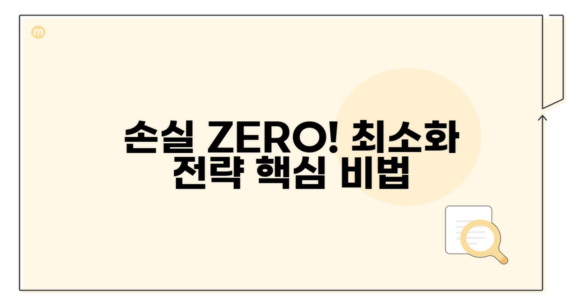 손실 최소화 핵심 전략