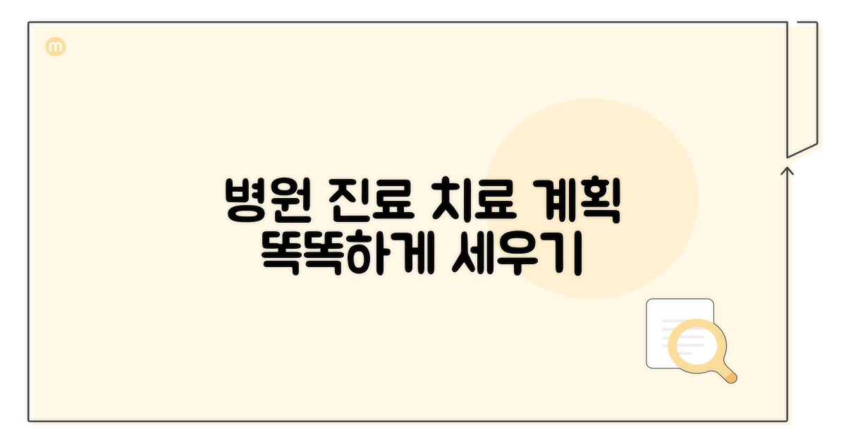 병원 진료 및 치료 계획 세우기
