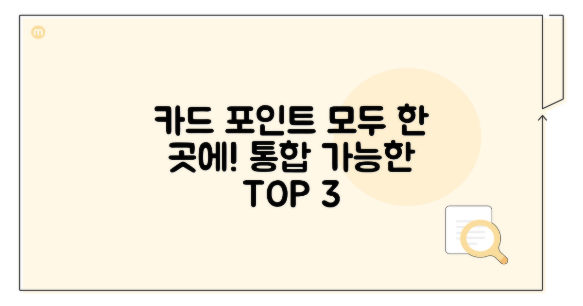 포인트 통합 가능한 카드 종류는?
