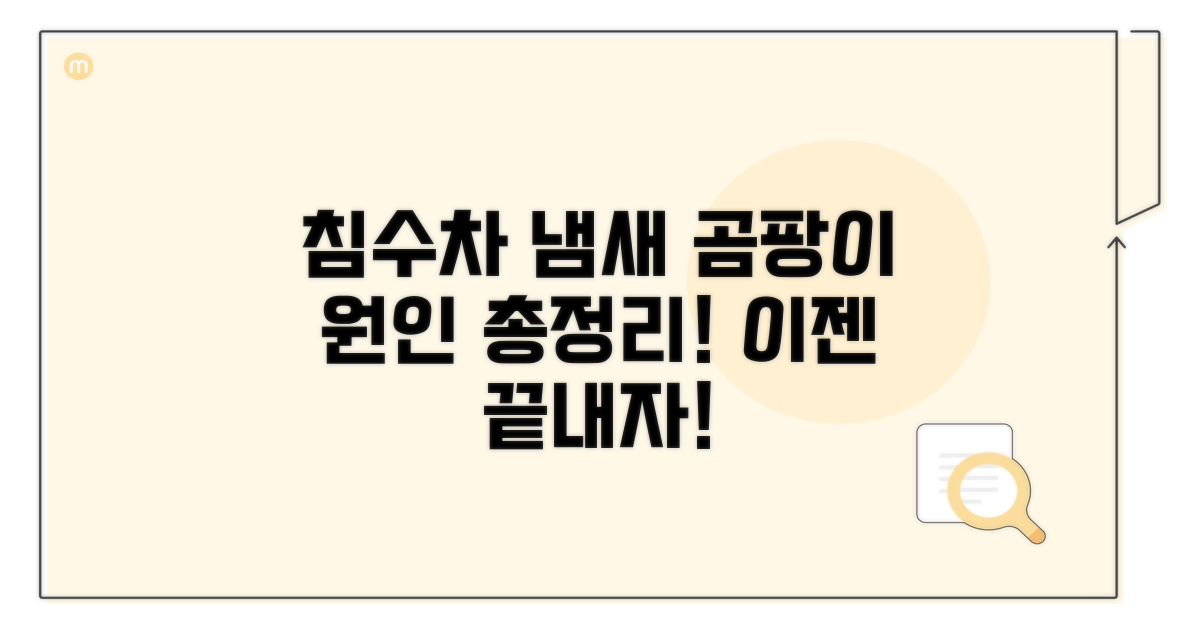 침수차 냄새와 곰팡이 원인 분석
