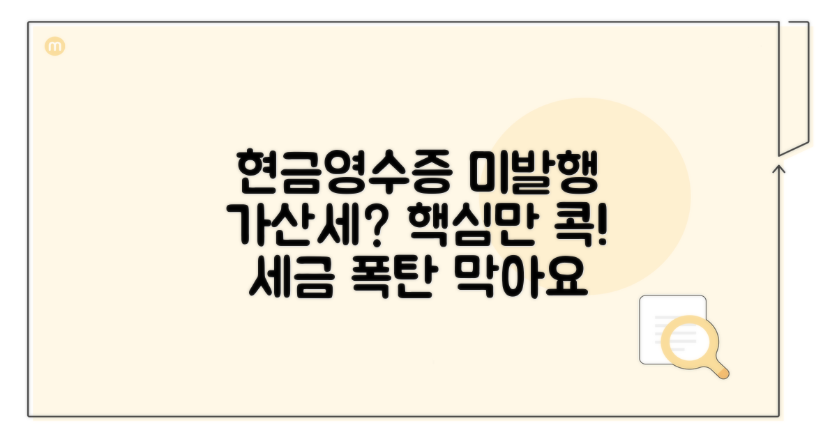 현금영수증 미발행 가산세 기본 개념