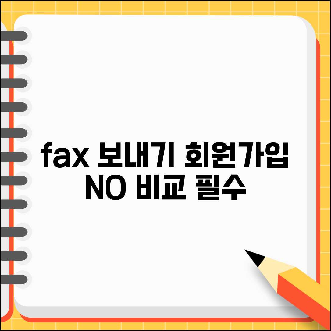 인터넷 팩스 사이트 비교 회원가입 없이 보내기
