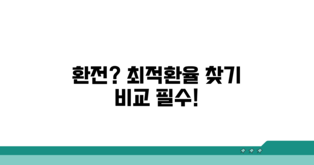 환전 유리한 곳 환율 비교