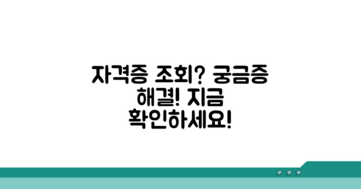 어떤 자격증 조회 가능할까?
