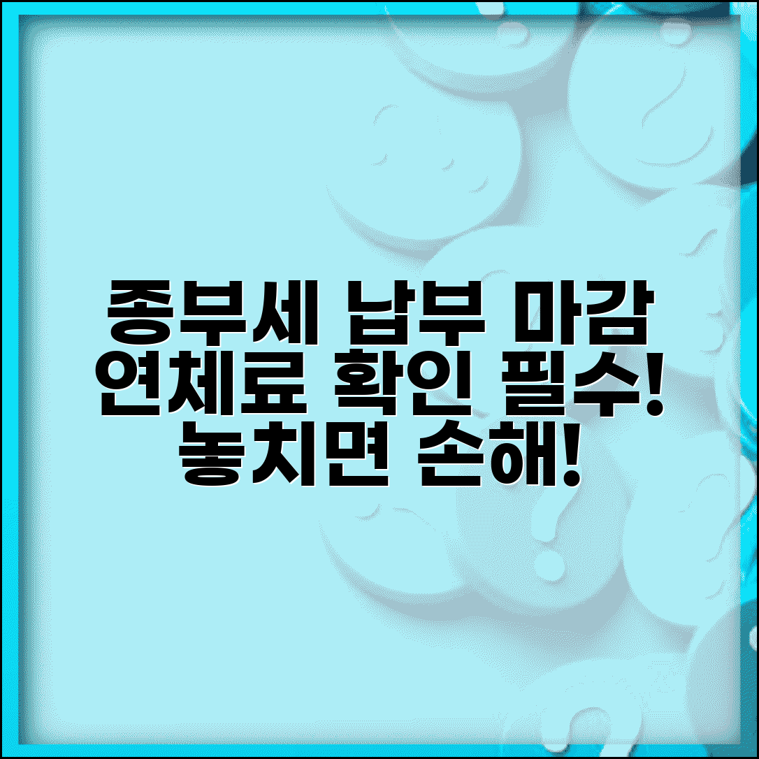 종부세 납부기한 확인 및 연체료 부과 총정리