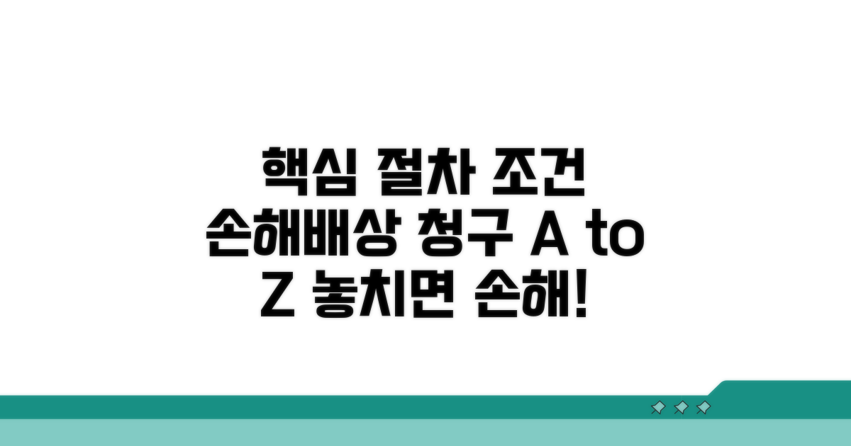 손해배상 청구, 핵심 절차와 조건