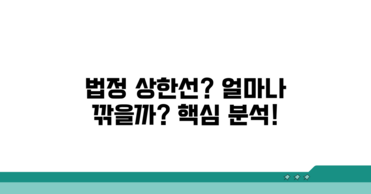 법정 상한선, 얼마나 깎을 수 있을까?