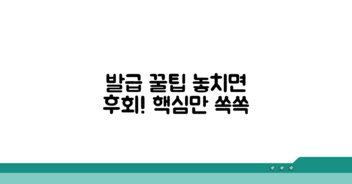 알아두면 유용한 발급 팁