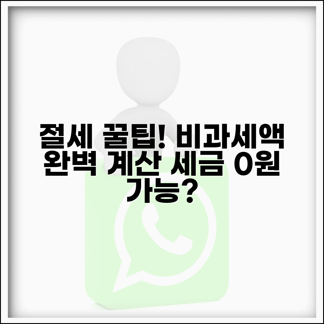 비과세액 뜻 계산 공식을 통한 절세 효과 최적화