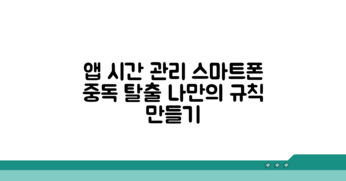 앱 사용 시간 조절과 제한