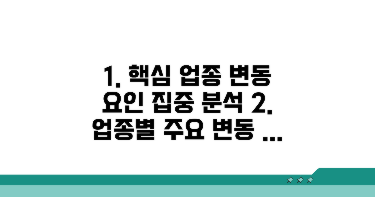 업종별 차이와 주요 변동 요인