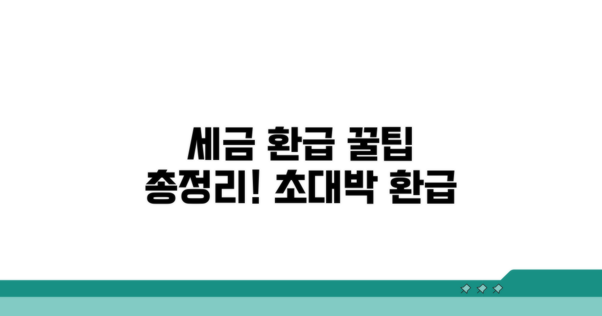 세금 환급 극대화! 추가 꿀팁 총정리