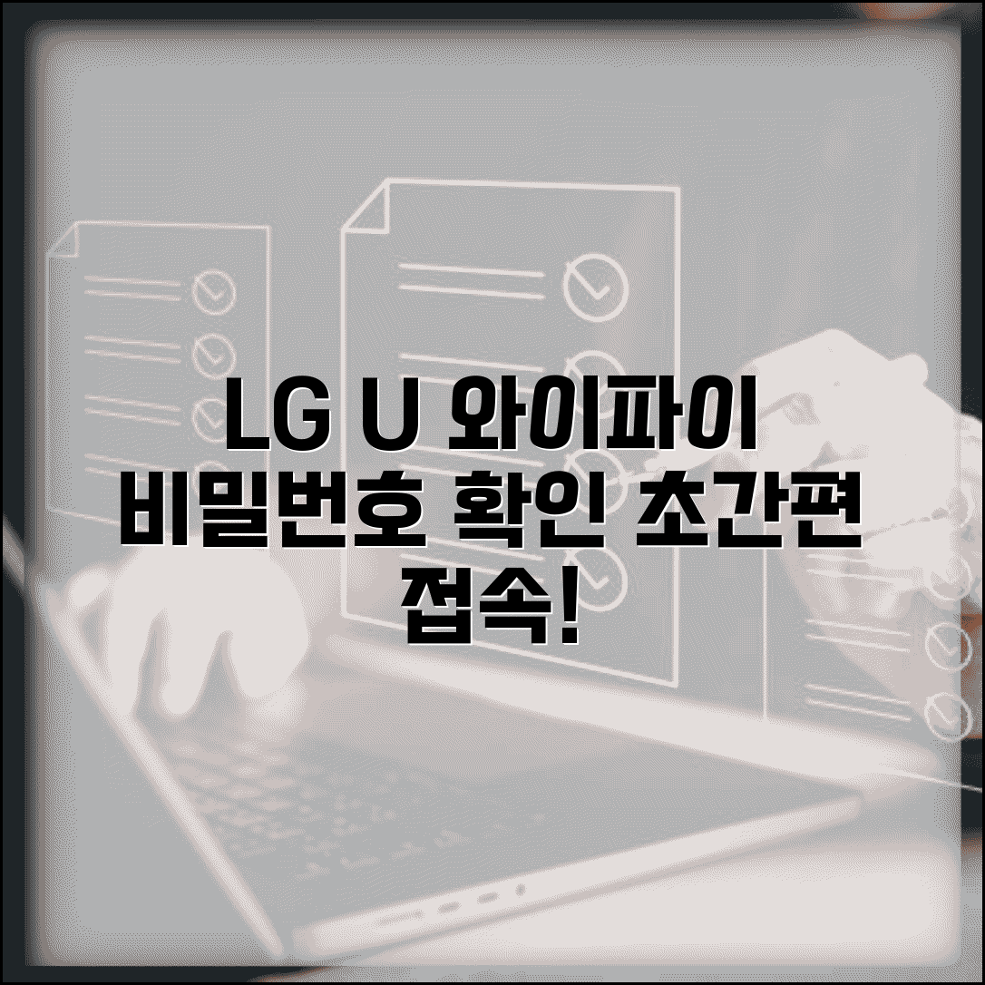 LG U+ 와이파이 비밀번호 확인 및 유플러스 무선 인터넷 접속