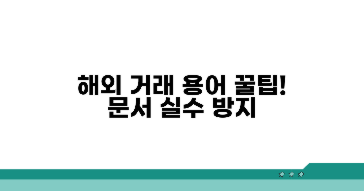 해외 거래 시 유용한 문서 용어 활용법