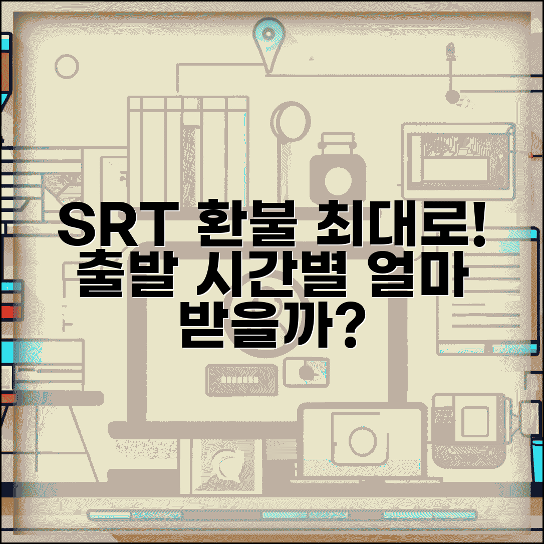 SRT 취소 수수료 얼마일까 출발 시간별 환불 금액