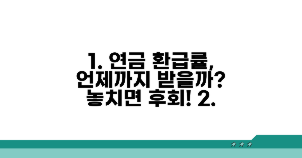 연금보험 환급률, 언제까지 받을까?