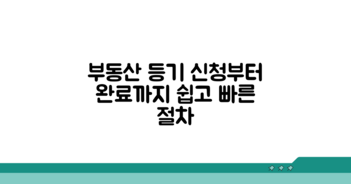 등기 절차, 신청부터 완료까지