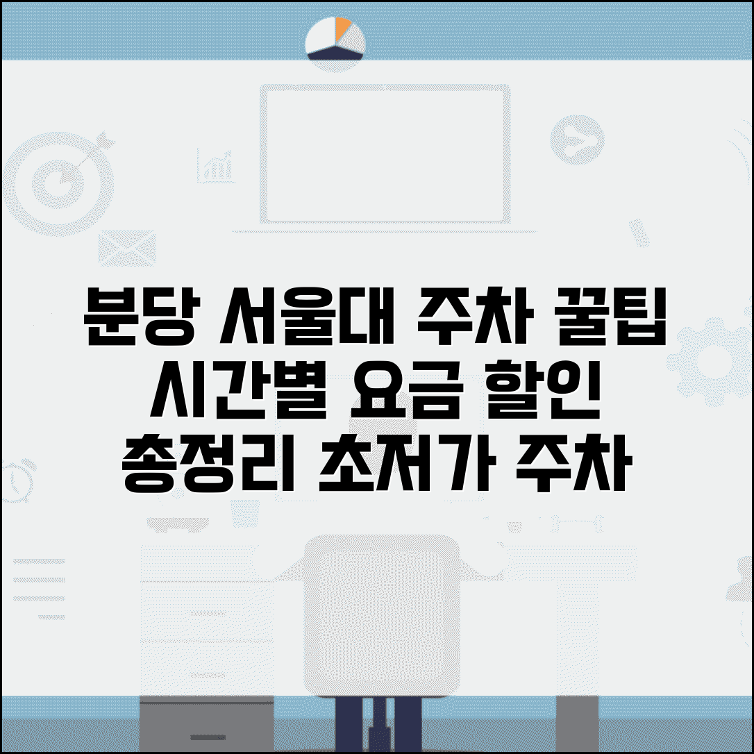 분당 서울대병원 주차요금 할인 방법 | 시간별 요금 및 할인 꿀팁 총정리