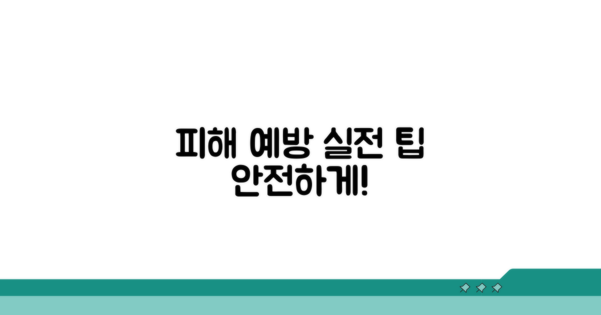 피해 예방을 위한 실전 팁