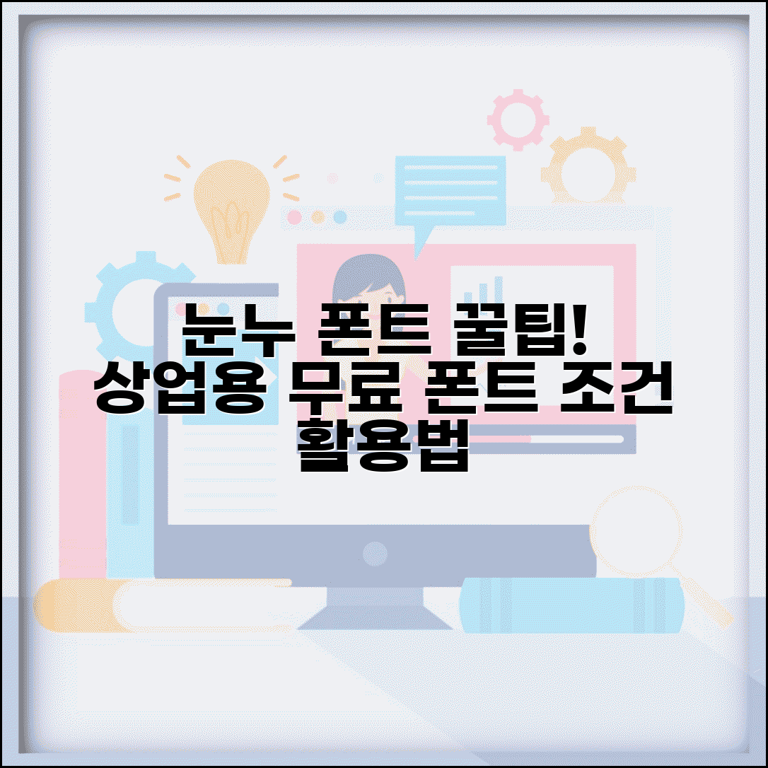 눈누 폰트 사용 가이드 | 상업용 무료 글꼴 찾는 방법, 조건 및 꿀팁 총정리