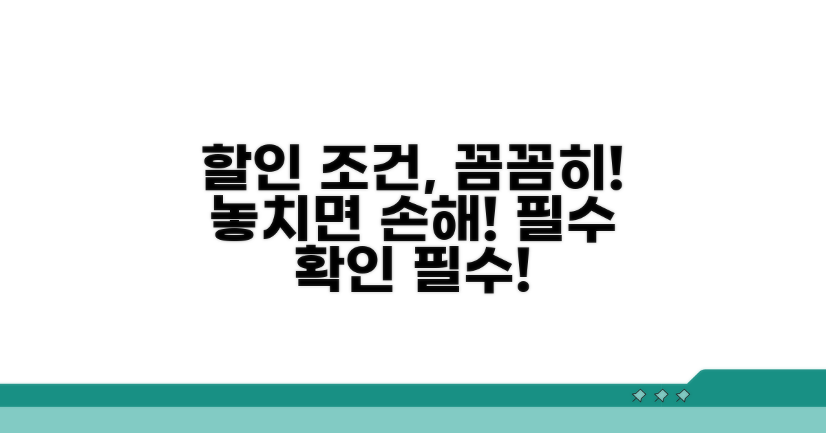 할인 혜택 조건 꼼꼼히 확인