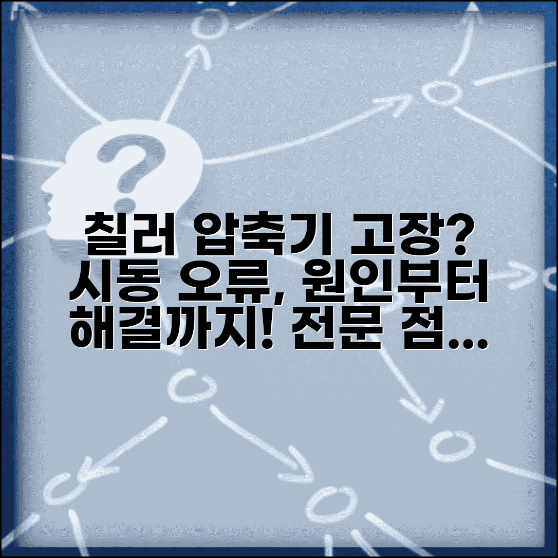 칠러 압축기 기동 실패 원인 | 컴프레서 시동 오류 해결 방법 및 점검 요령