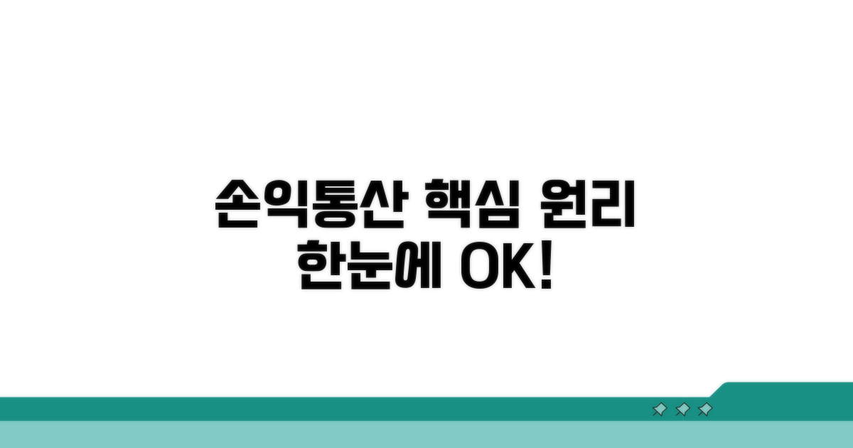 손익통산 원리 핵심 정리