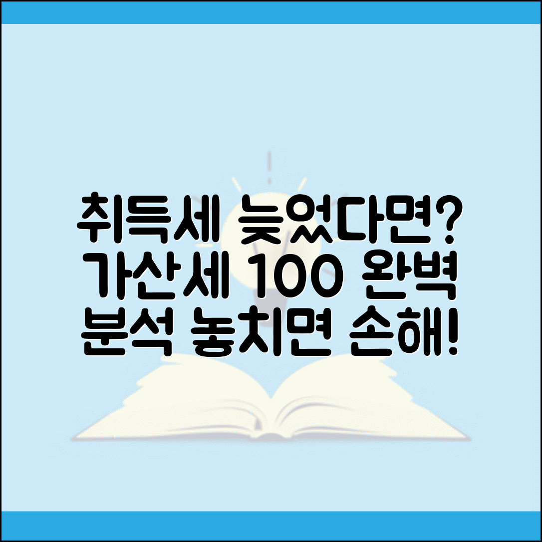 취득세 납부 기한 놓치면? 신고 지연 가산세 계산법 및 절차 총정리