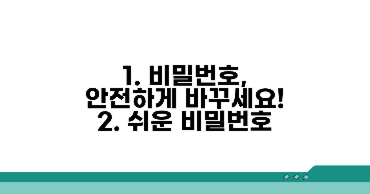 안전한 비밀번호 변경 가이드