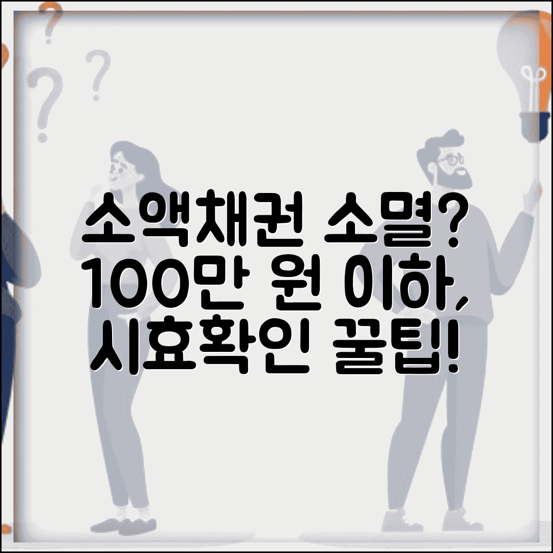 소액채권 시효 소멸 조건 | 100만원 이하 채권 소멸 시효 기준 및 기준 확인 방법