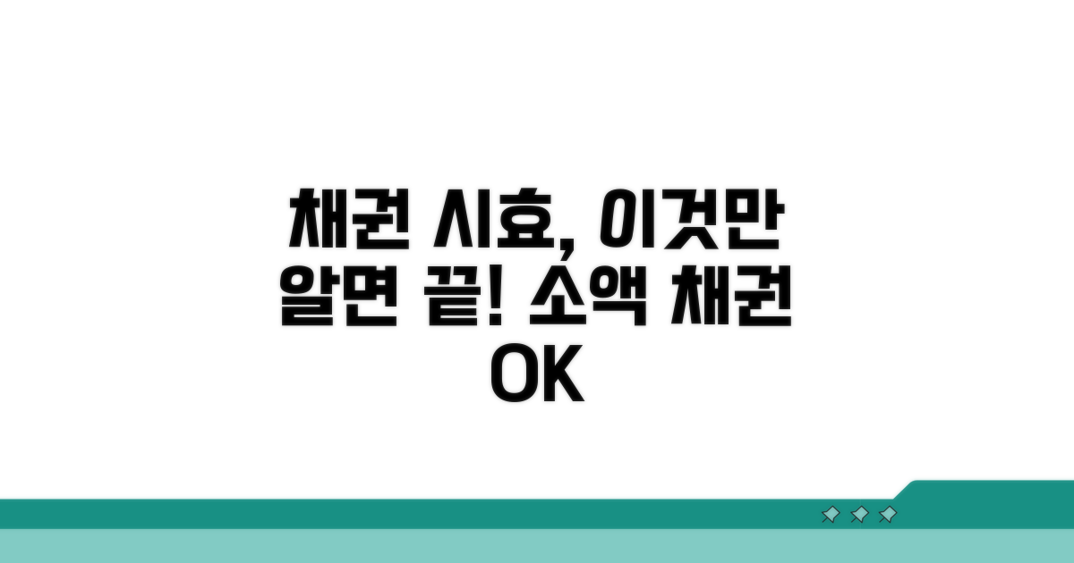 소액채권 시효, 이것만 알면 끝