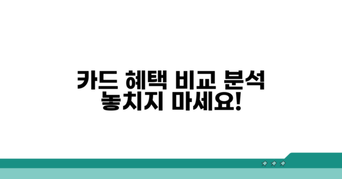 카드사별 혜택 비교 분석