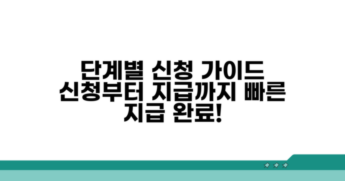 신청부터 지급까지, 단계별 가이드