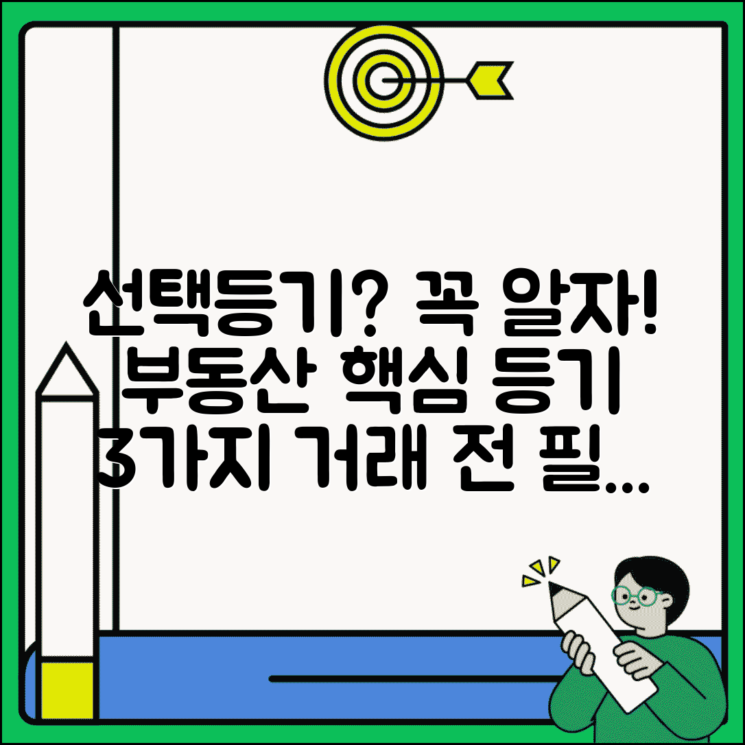 선택등기란 무엇인가 | 부동산 거래 시 알아야 할 등기 종류와 절차