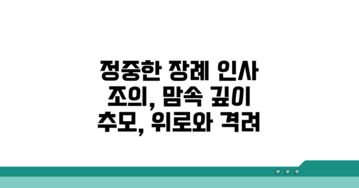 장례식 조의, 정중한 인사말