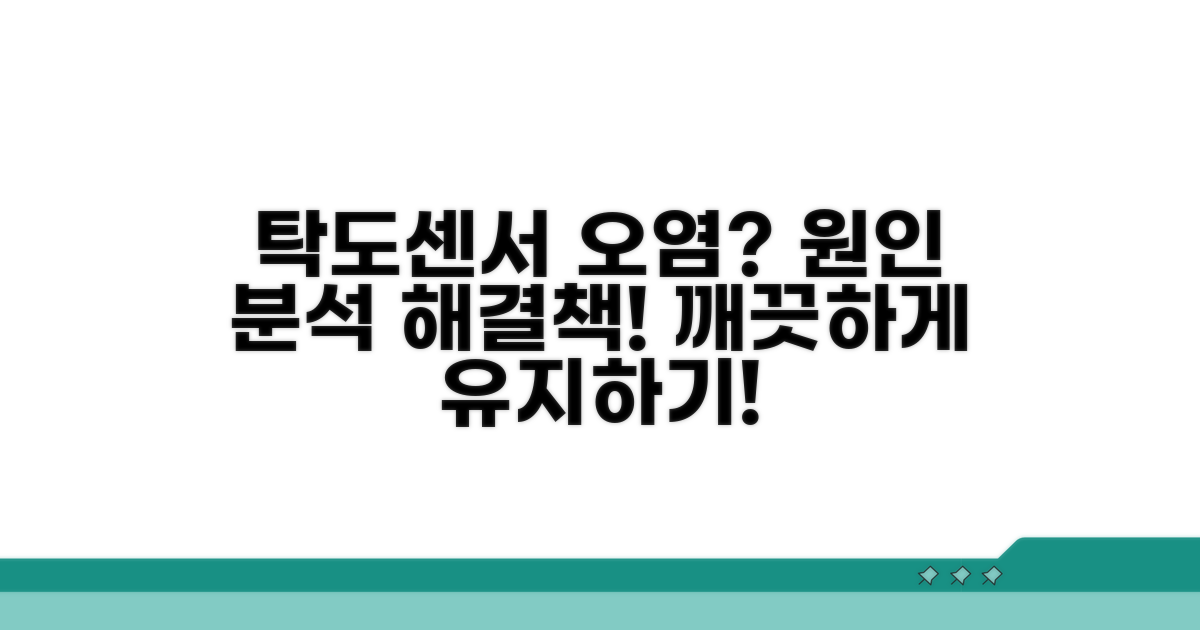 탁도 센서 오염 원인 분석