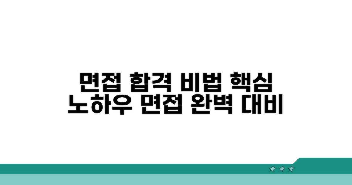 면접 준비와 합격 노하우